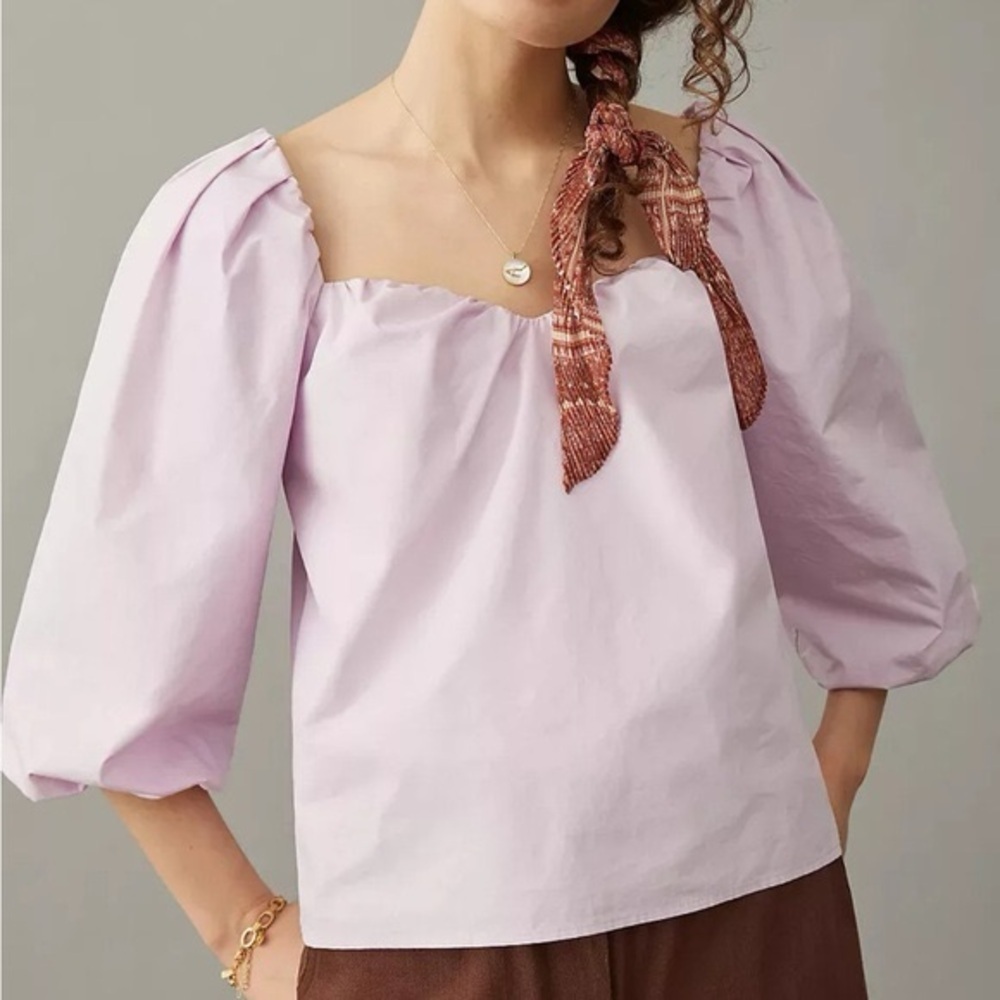 Anthropologie Light Purple Blouse